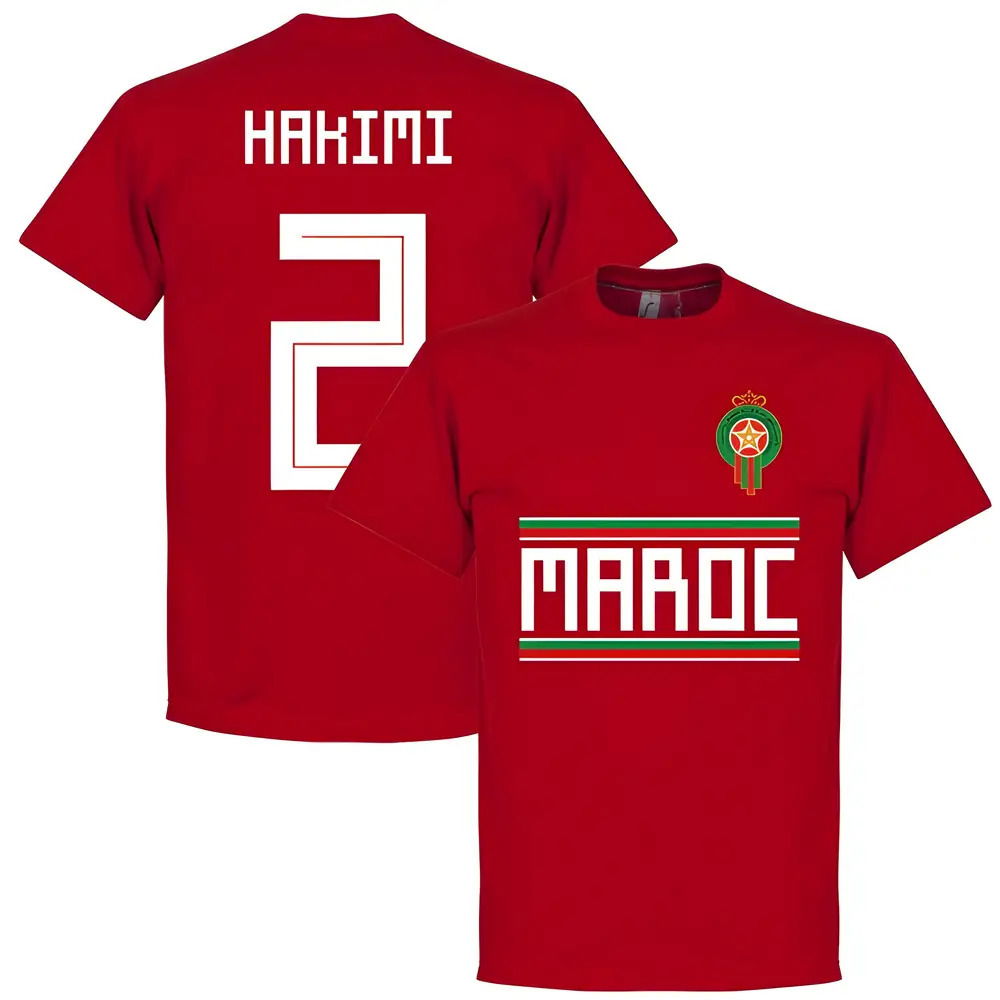 Morocco Hakimi Team T-Shirt - Red