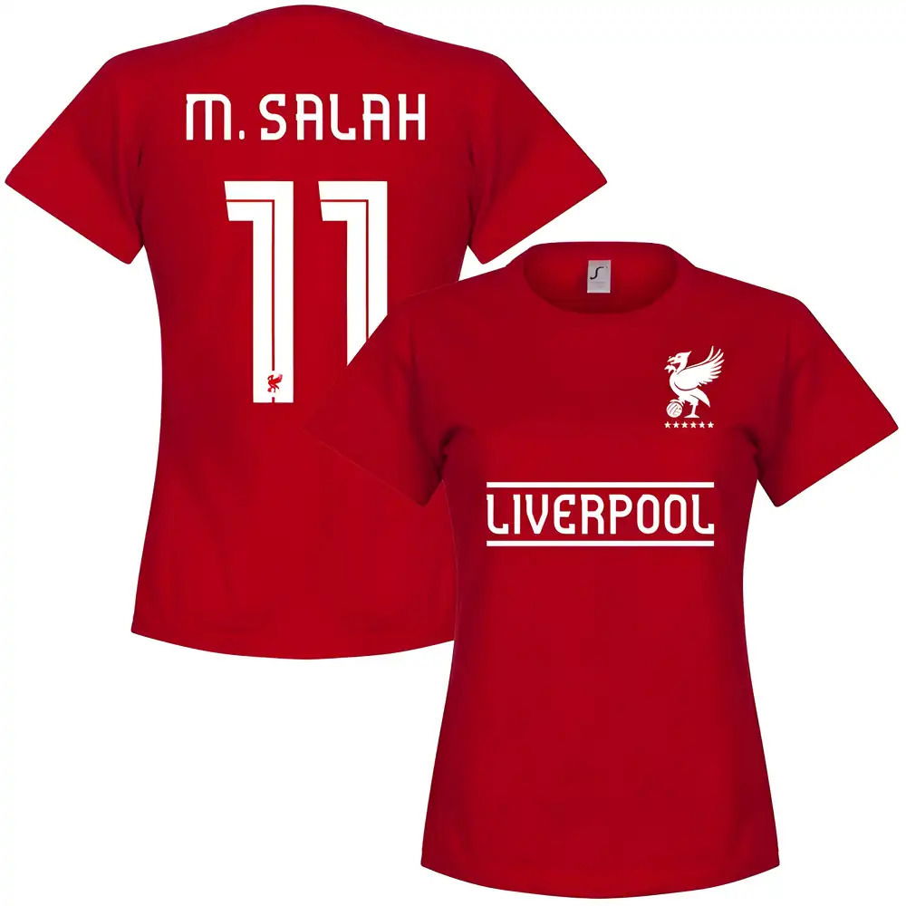 Liverpool M. Salah 11 Team Womens T-Shirt - Red