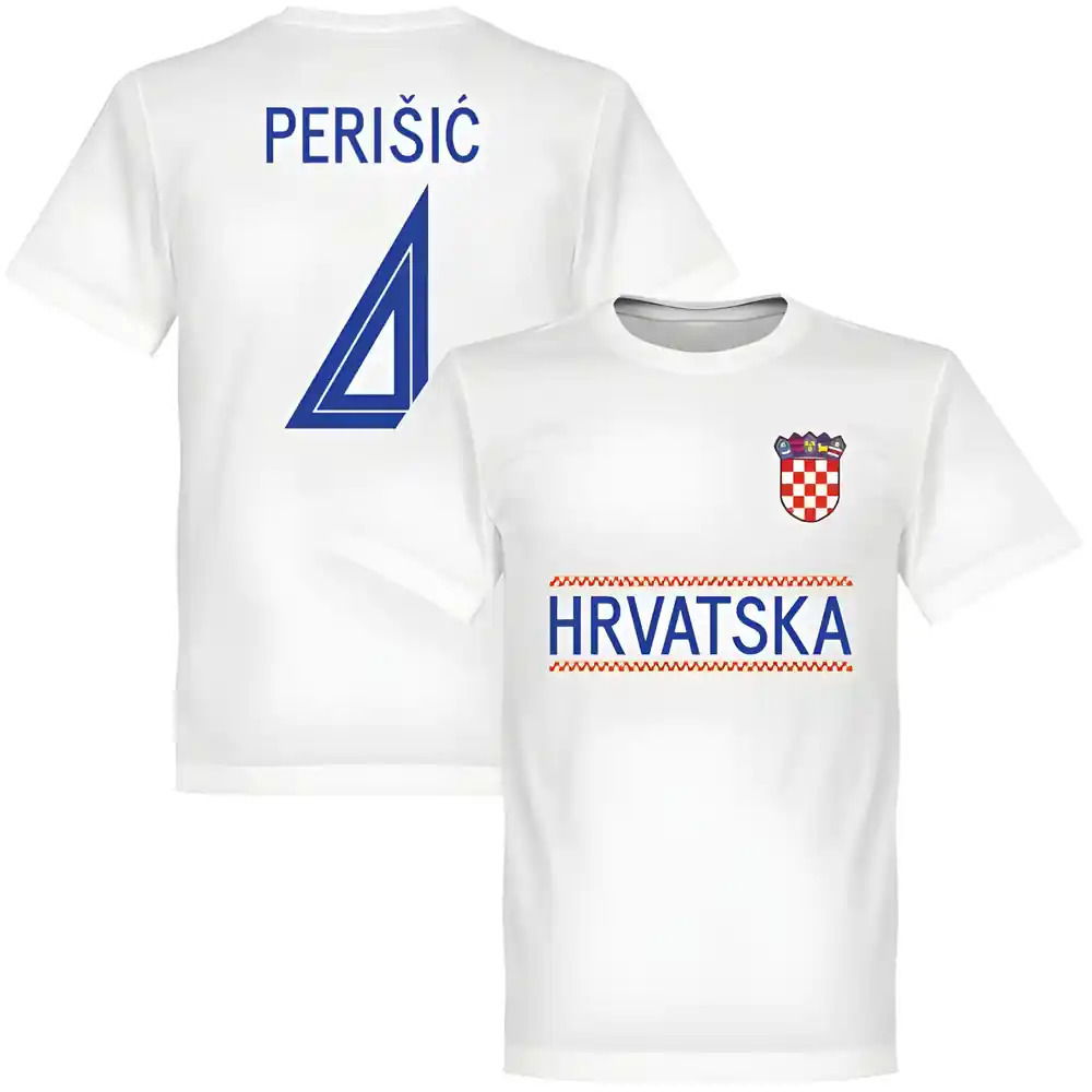 Croatia Ivan Perisic 4 Team T-Shirt - White