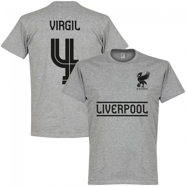 Liverpool Virgil 4 Team T-Shirt - Grey