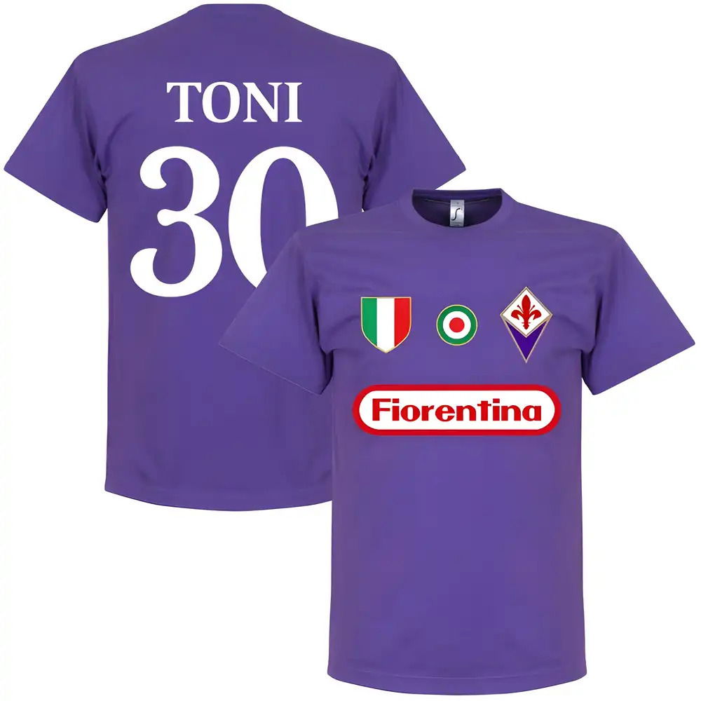 Fiorentina Toni 30 Team T-Shirt - Purple