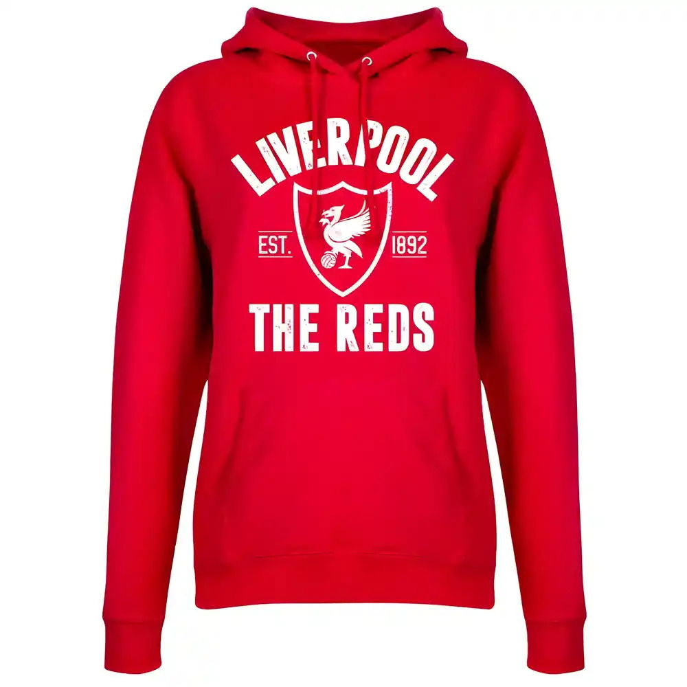 Liverpool Established Womens Hoodie - Red
