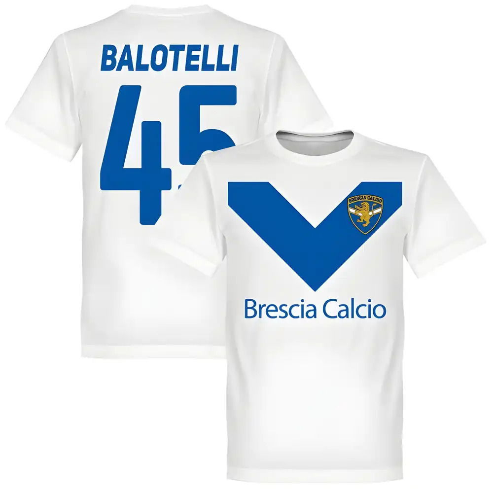 Brescia Balotelli 45 Team T-Shirt - White