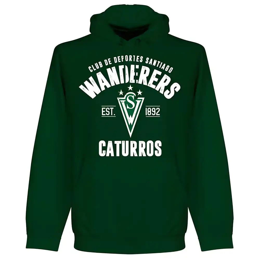 Santiago Wanderers Established Hoodie - Bottle Green