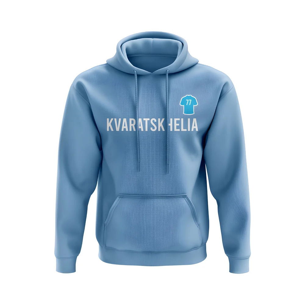 Khvicha Kvaratskhelia Napoli Number Hoody (Sky)