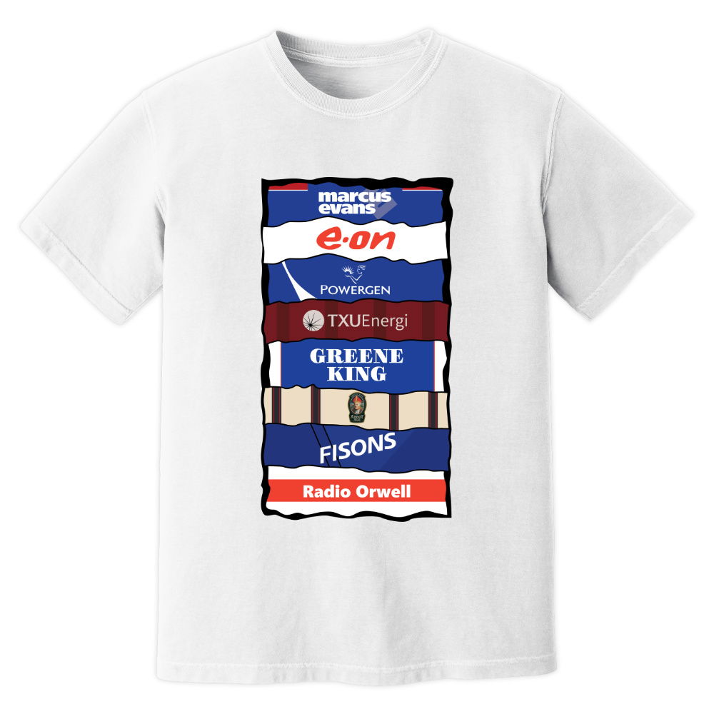 Ipswich Sponsor History T-Shirt (White)