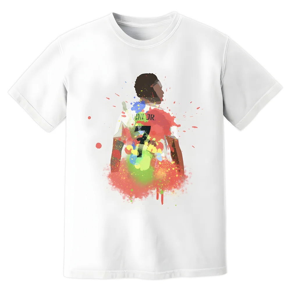 Vinicius Jr Real Madrid Art T-Shirt (White)