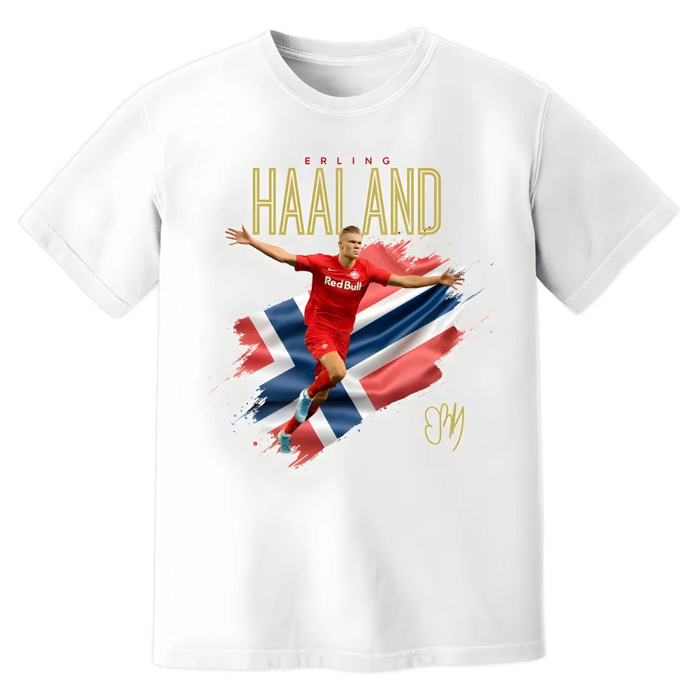 Erling Haaland Salzburg Celebration T-Shirt (White)