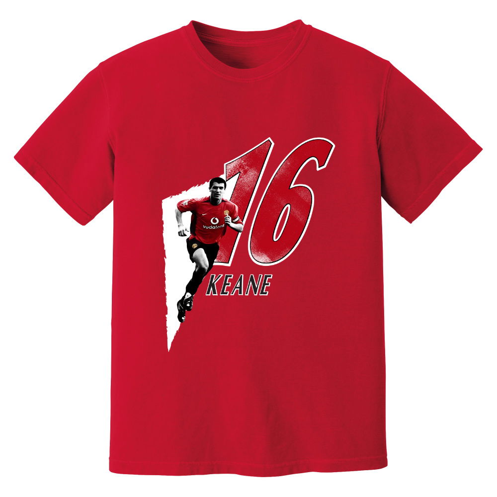 Roy Keane Man United Premier League Legend T-Shirt (Red)