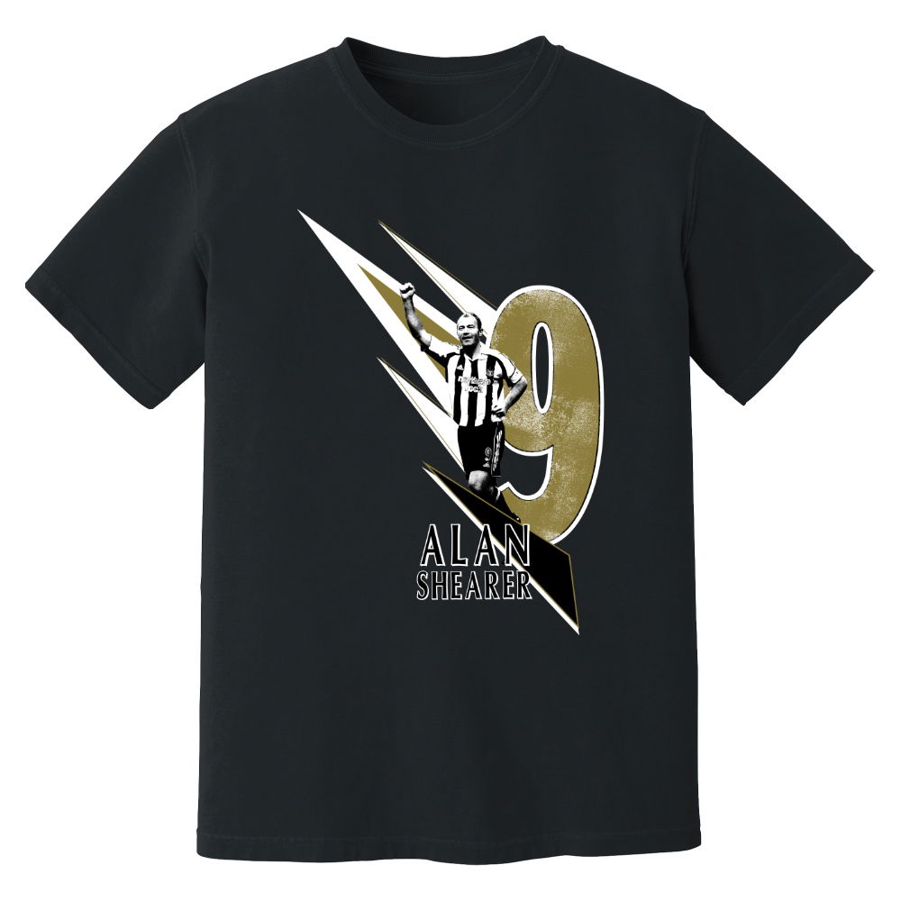 Alan Shearer Newcastle United Premier League Legend T-Shirt (Black)