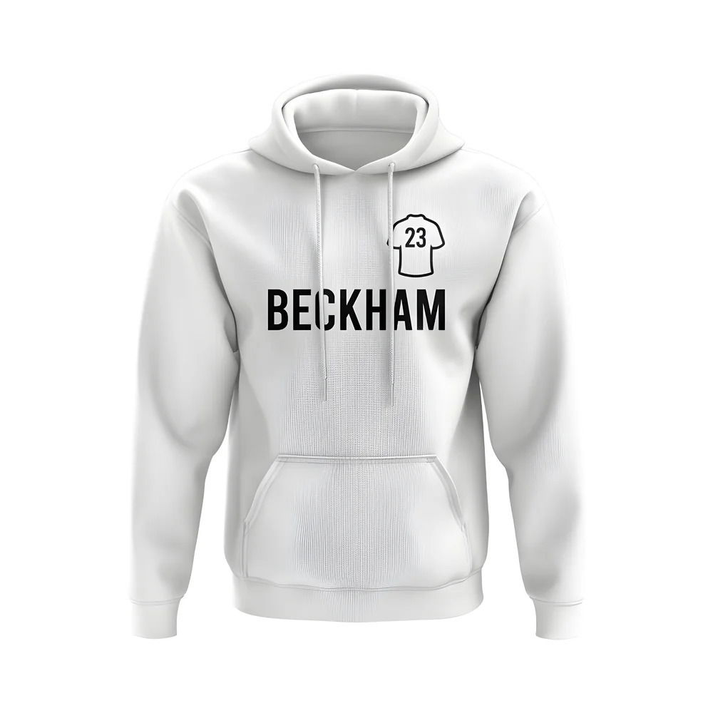 David Beckham Real Madrid Number Hoody (White)