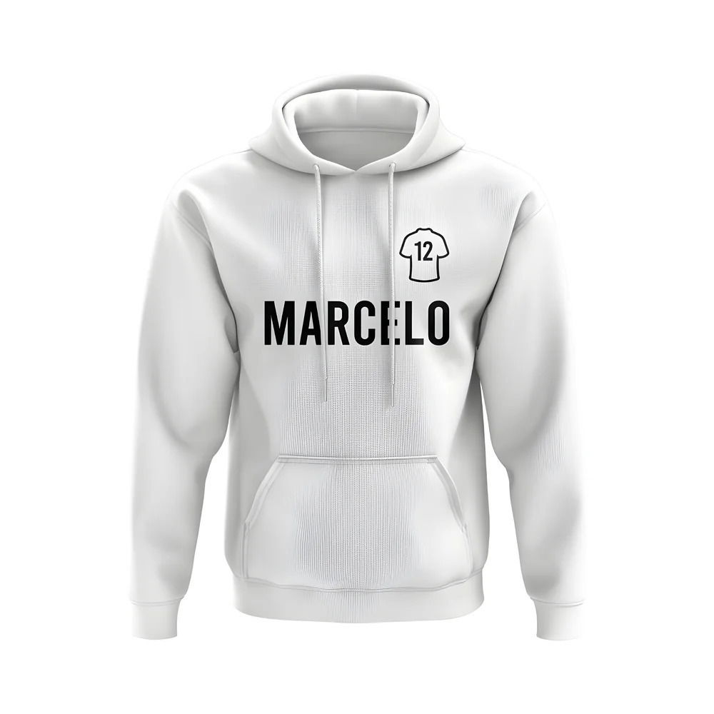 Marcelo Real Madrid Number Hoody (White)