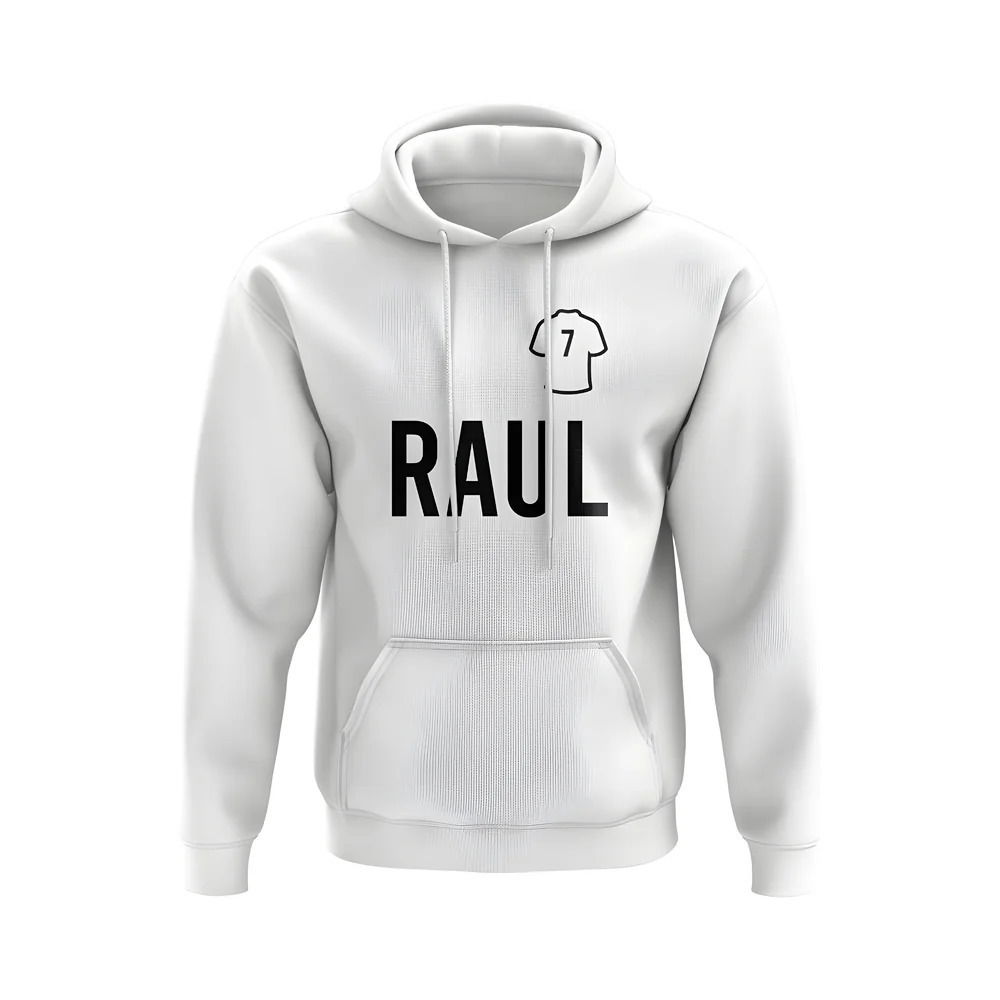 Raul Real Madrid Number Hoody (White)