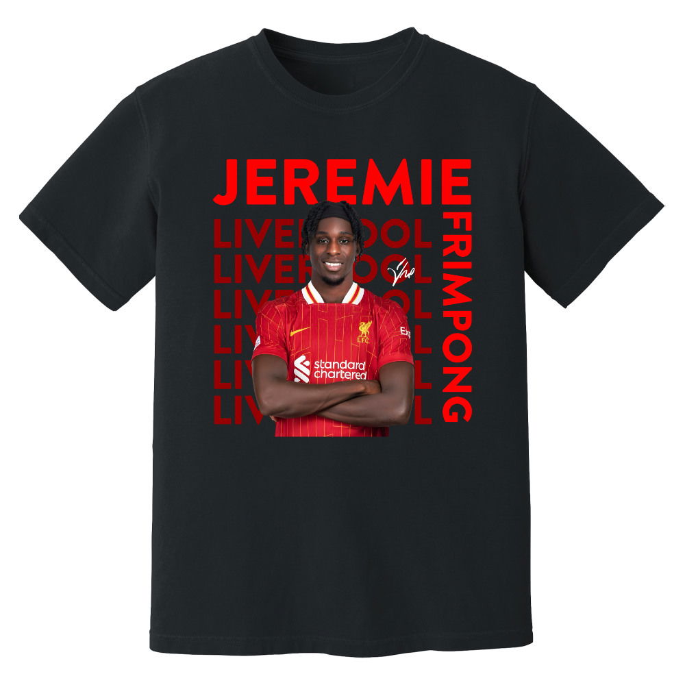 Jeremie Frimpong Liverpool New Signing T-Shirt (Black)