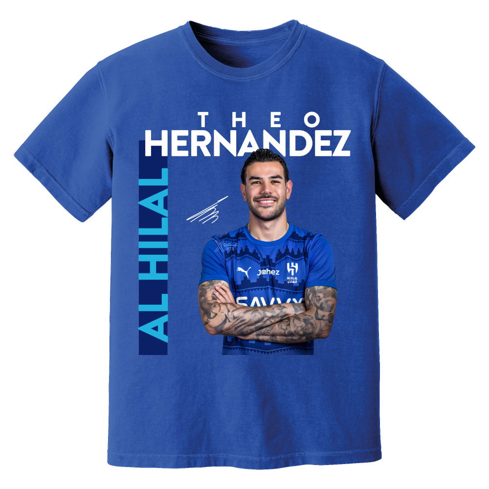 Theo Hernandez Al Hilal New Signing T-Shirt (Blue)