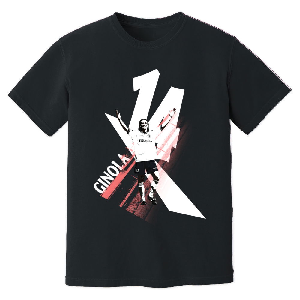 David Ginola Tottenham Premier League Legend T-Shirt (Black)