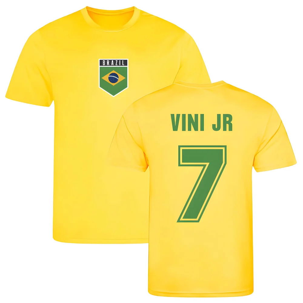Vini Jr Brazil Training Jersey (Yellow)