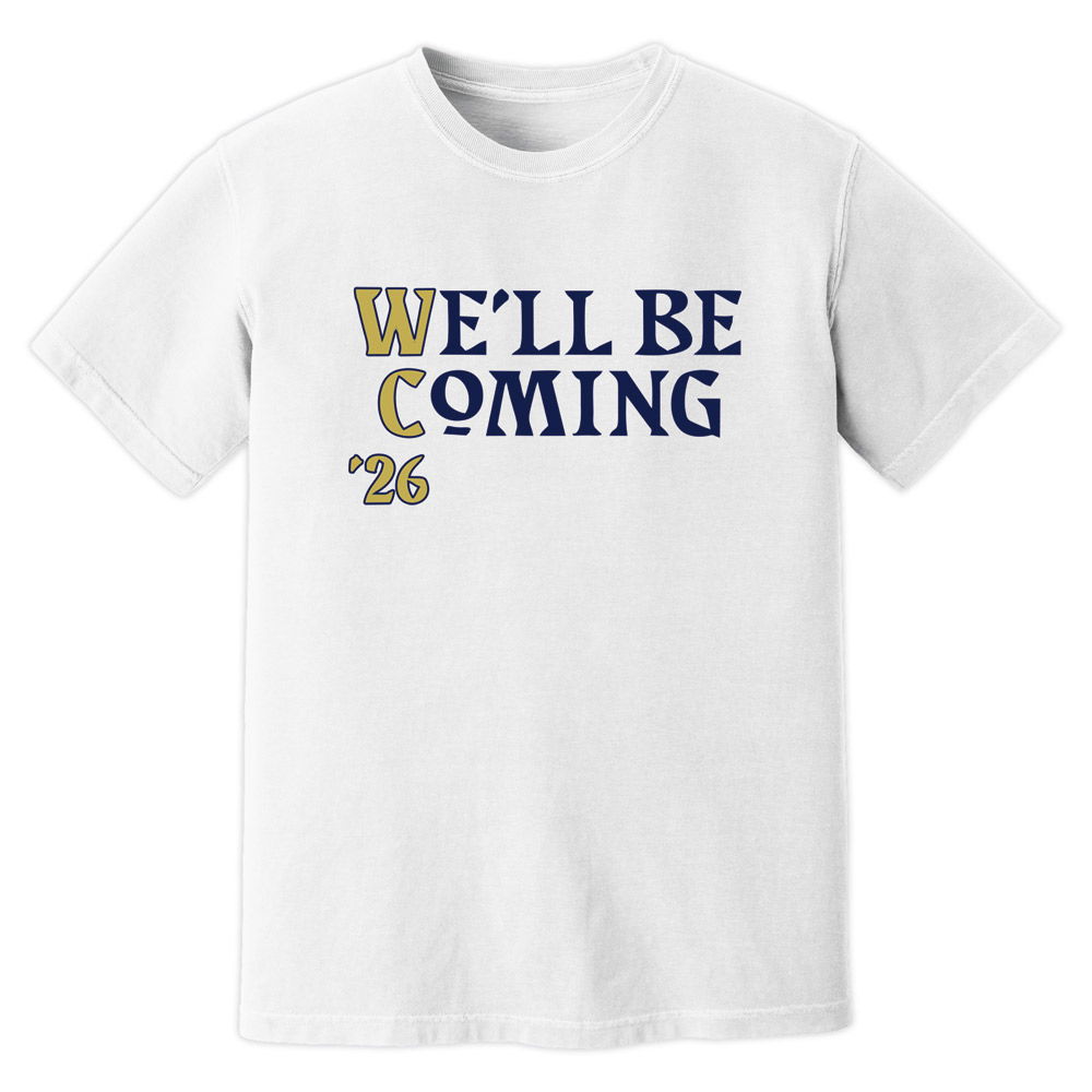 We\'ll Be Coming World Cup Scotland T-Shirt (White)