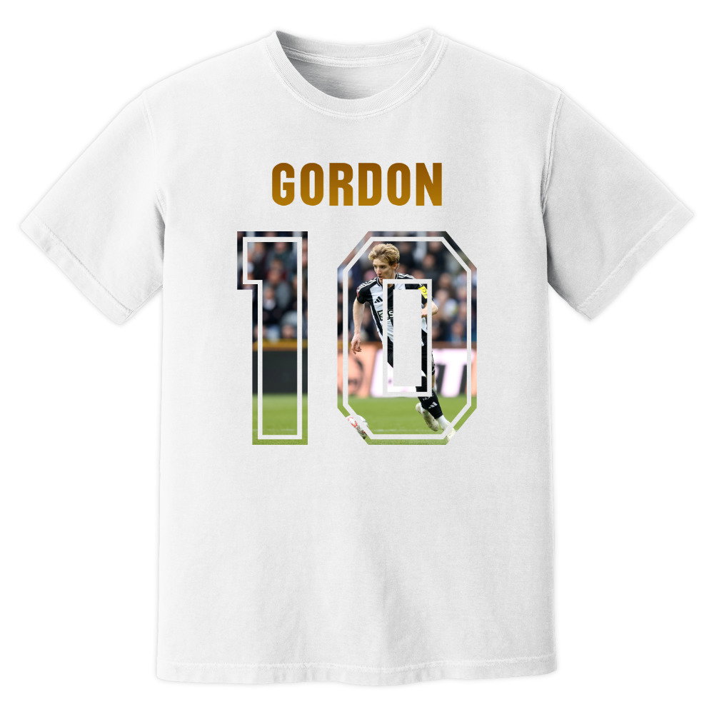Anthony Gordon Newcastle United Name And Number T-Shirt (White)