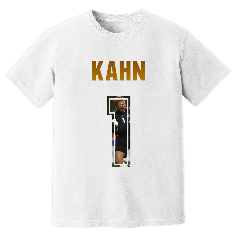 Oliver Kahn Germany Name And Number T-Shirt (White)