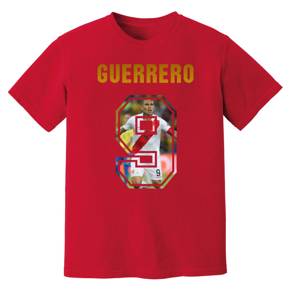 Paolo Guerrero Peru Name And Number T-Shirt (Red)