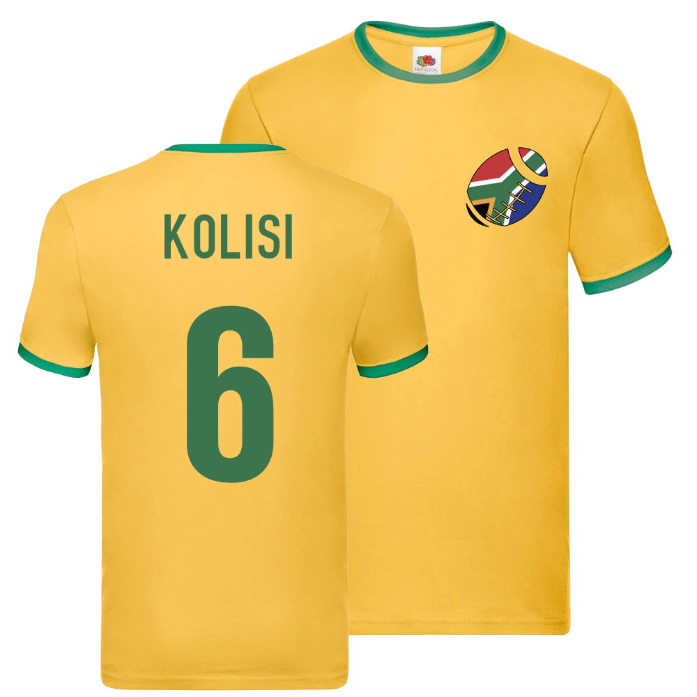 Siya Kolisi South Africa Rugby Ringer T-Shirt