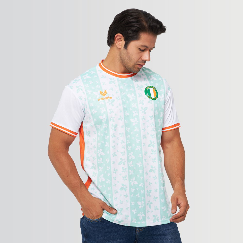 Ireland Legacy Football Jersey White (Wolvate) Adult Short Sleeve