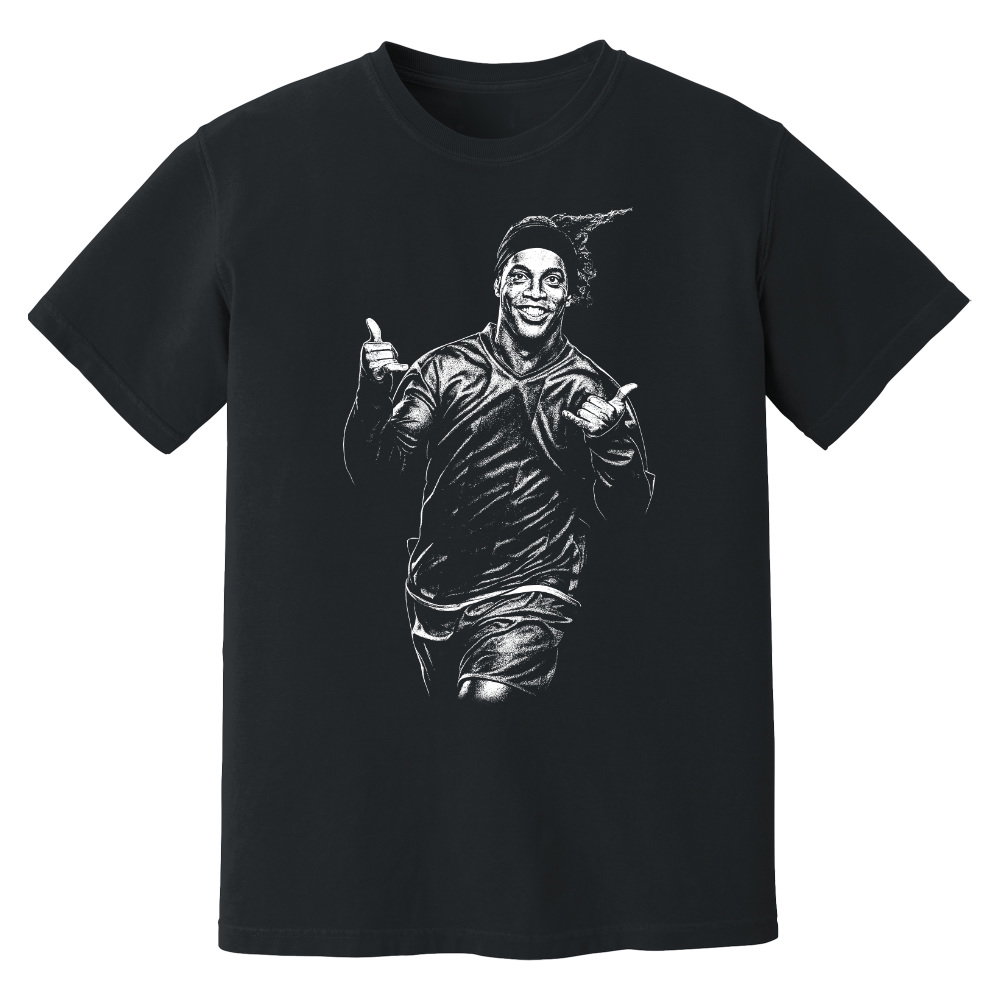 Ronaldinho Barcelona Phantom Graphic Tee - Black