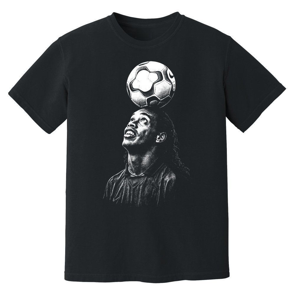 Ronaldinho Barcelona Ball Phantom Graphic Tee - Black