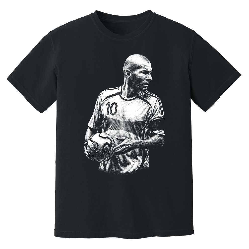 Zidane France World Cup Phantom Graphic Tee - Black