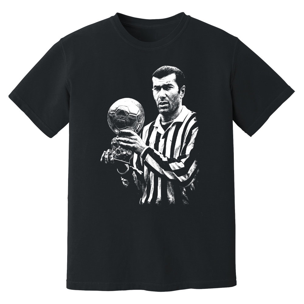 Zidane Juventus Balon d\'Or Phantom Graphic Tee - Black