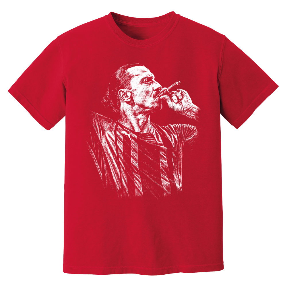 Zlatan AC Milan Cigar Phantom Graphic Tee - Red