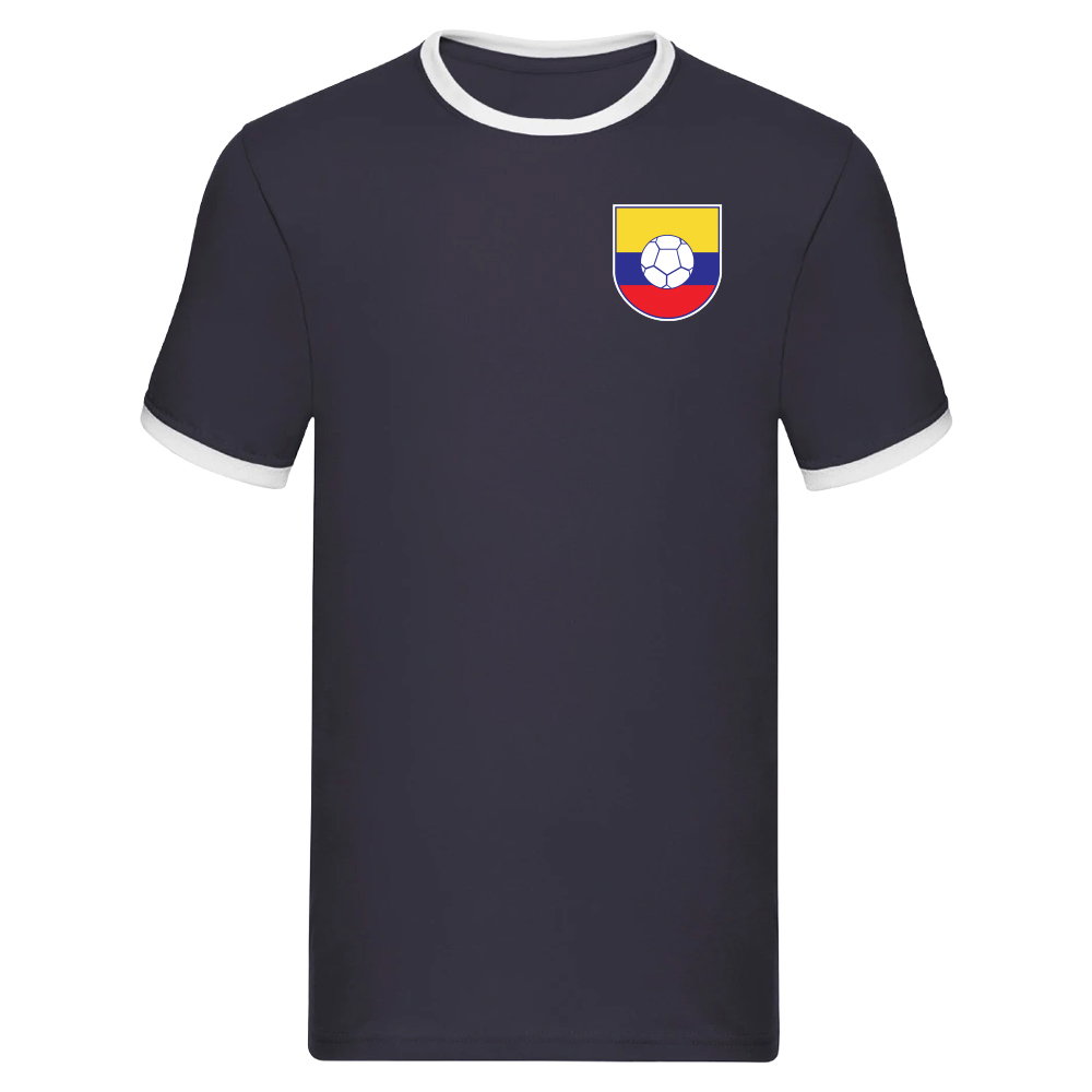 Colombia Logo Ringer Tee (Navy)
