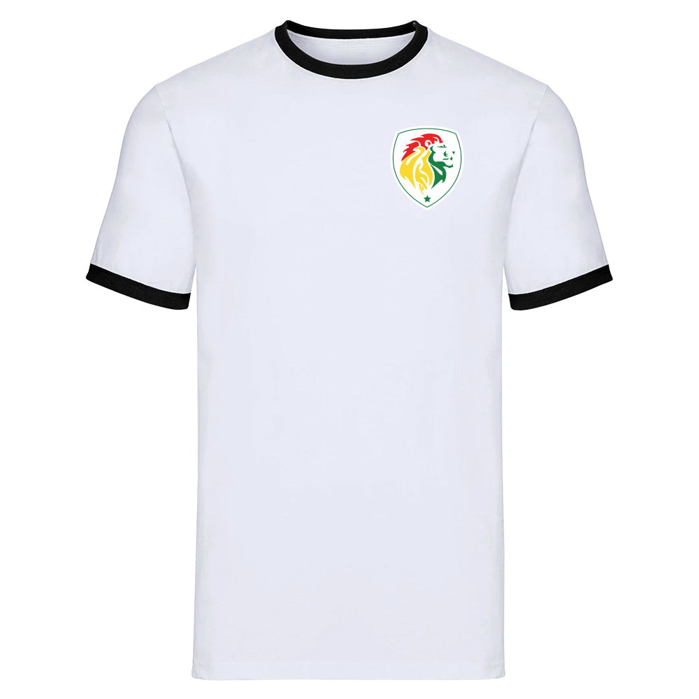 Senegal Logo Ringer Tee (White)
