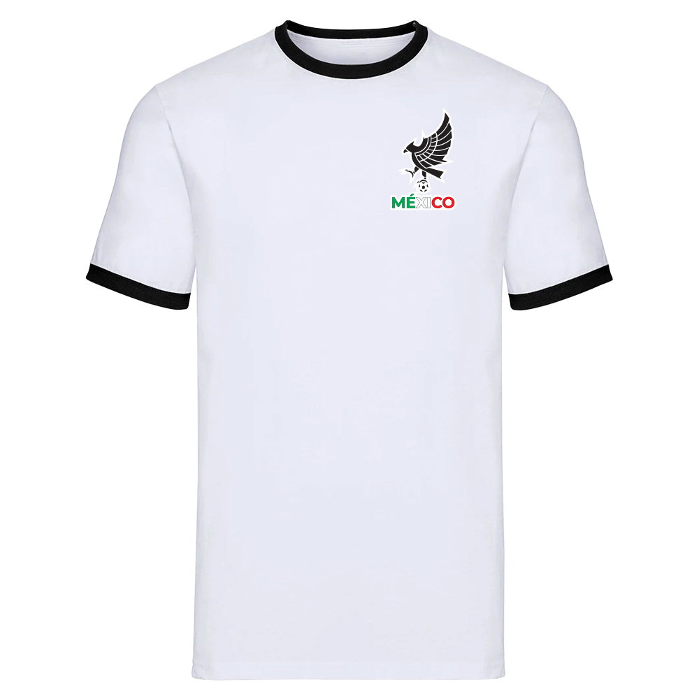 Mexico Logo Ringer Tee (White)