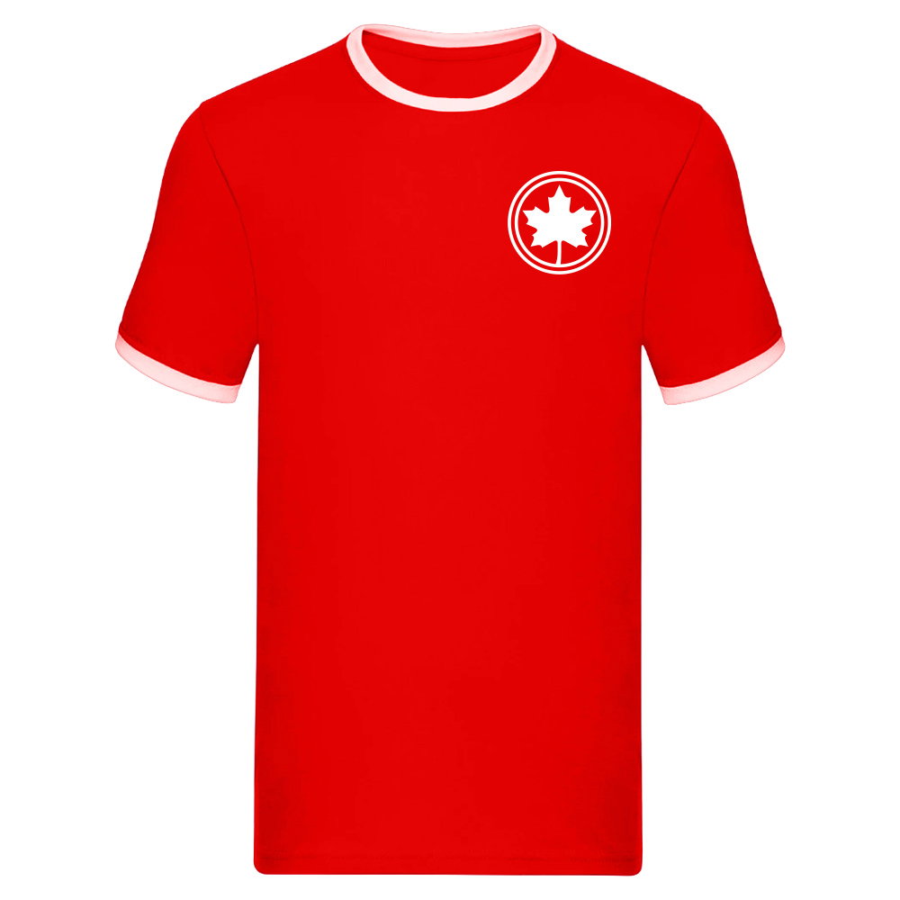 Canada Logo Ringer Tee (Red)