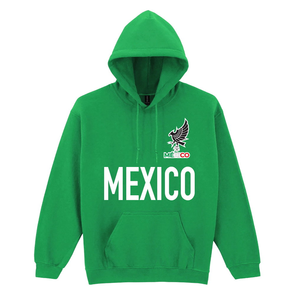 Mexico Logo & Text Hoody (Green)