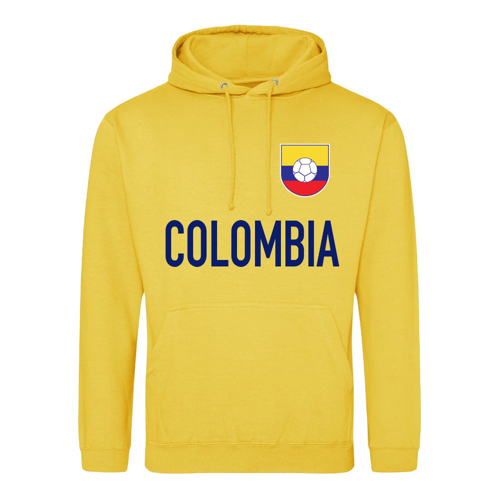 Colombia Logo & Text Hoody (Yellow)