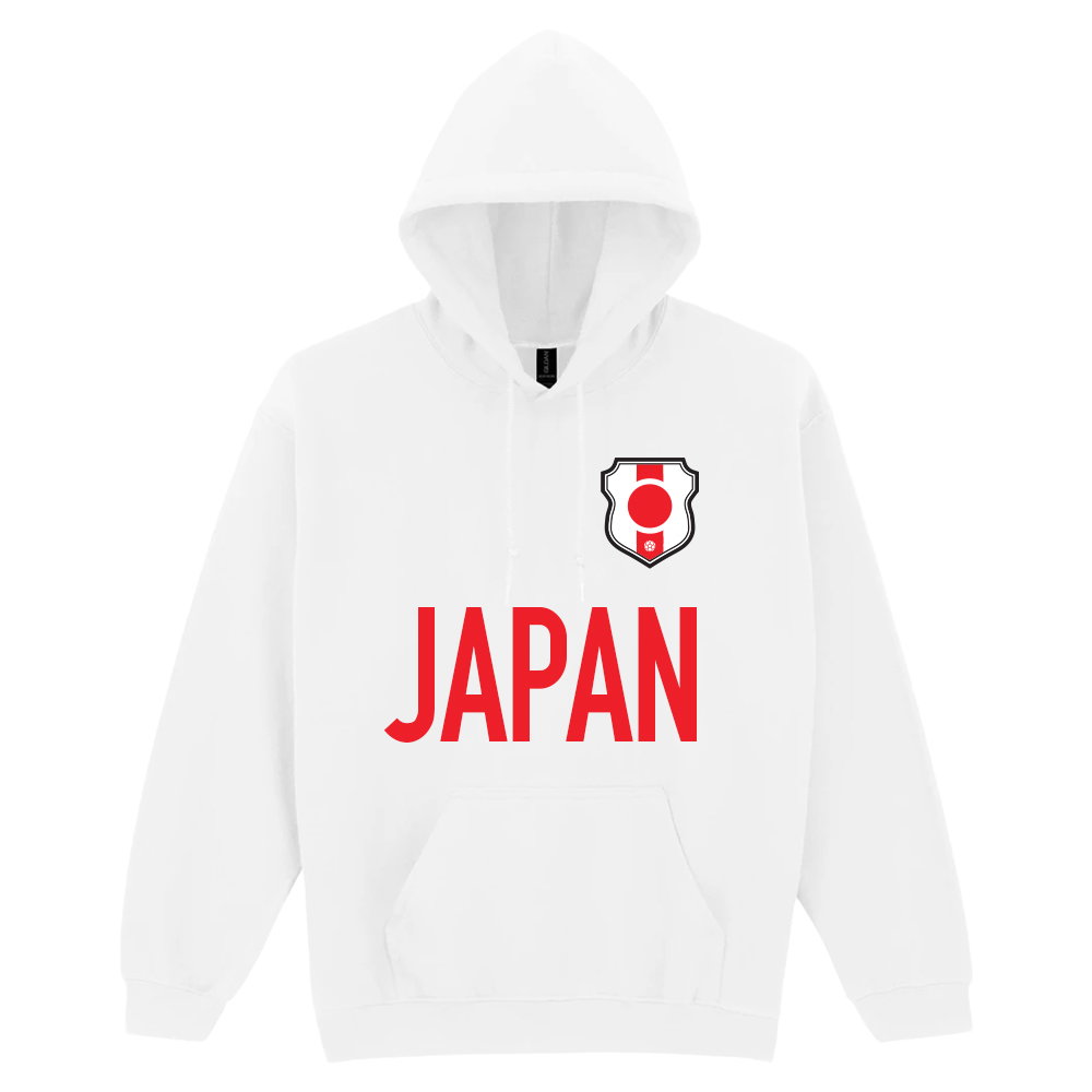 Japan Logo & Text Hoody (White)