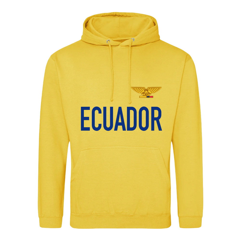 Ecuador National Team Text Hoodie (Yellow)