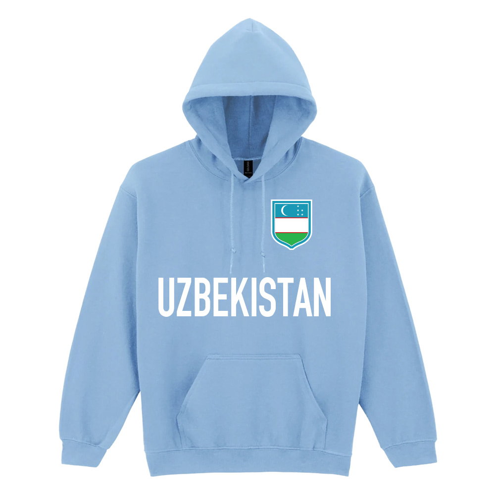 Uzbekistan National Team Text Hoodie (Sky Blue)