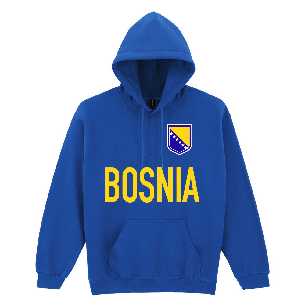 Bosnia National Team Text Hoodie (Blue)