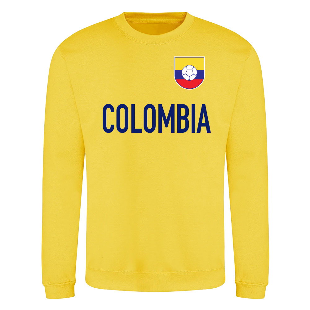 Colombia National Team Text Sweatshirt (Yellow)