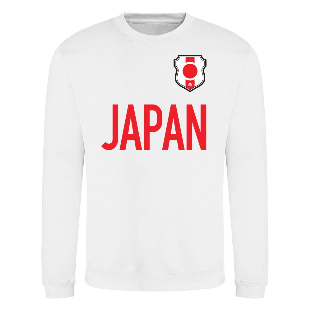 Japan National Team Text Sweatshirt (White)