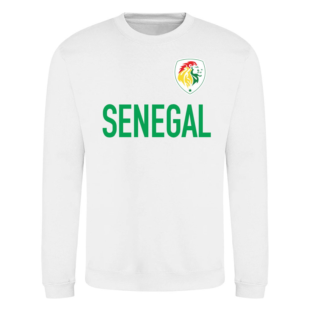 Senegal National Team Text Sweatshirt (White)