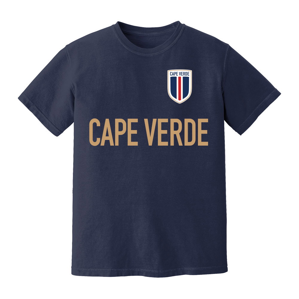 Cape Verde National Team Text T-Shirt (Navy)