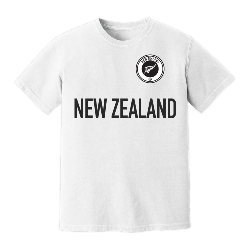 New Zealand National Team Text T-Shirt (White)