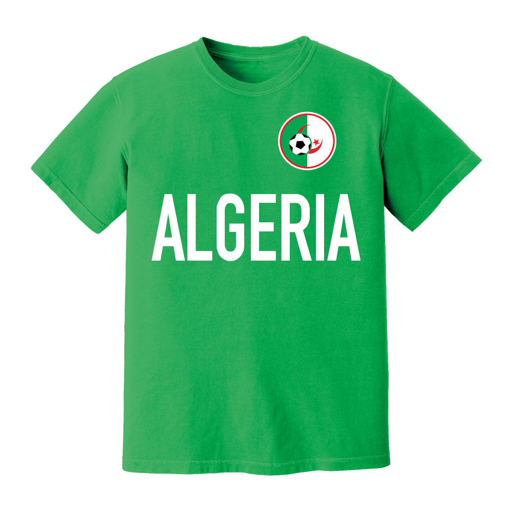 Algeria National Team Text T-Shirt (Green)