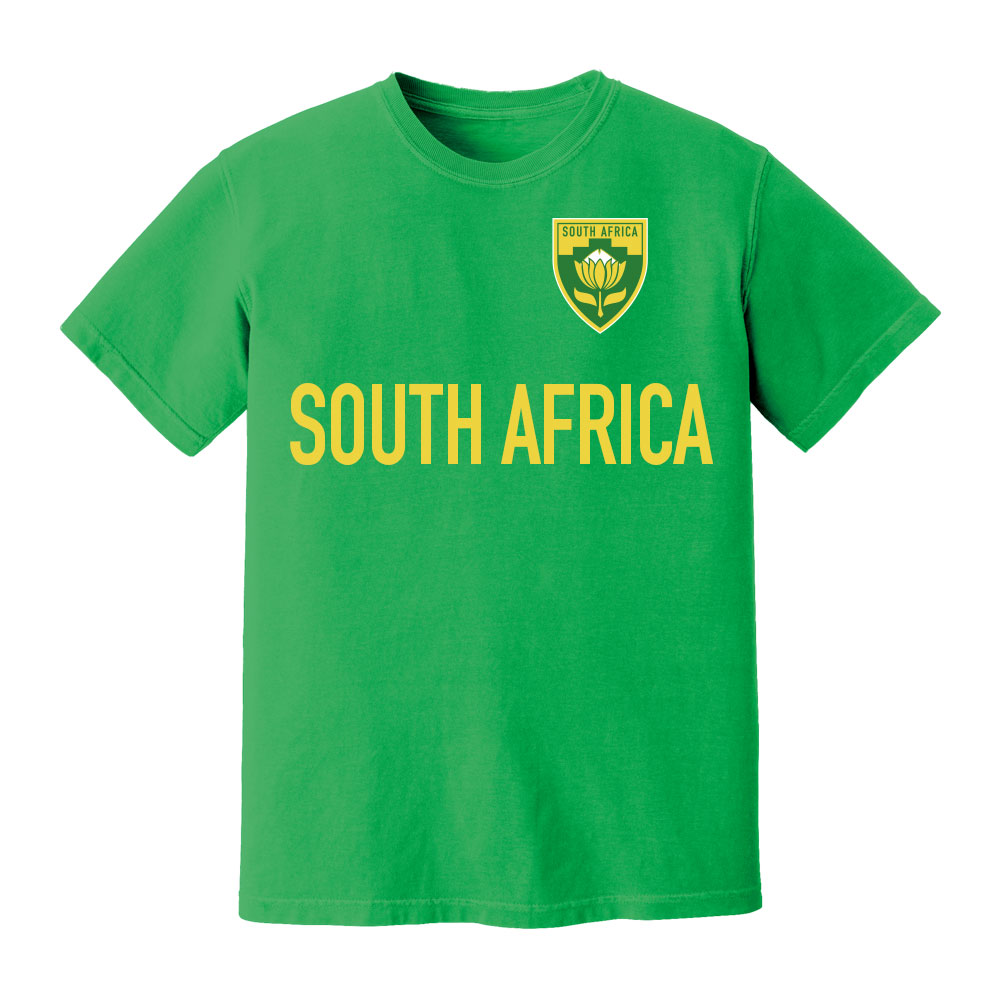 South Africa National Team Text T-Shirt (Green)