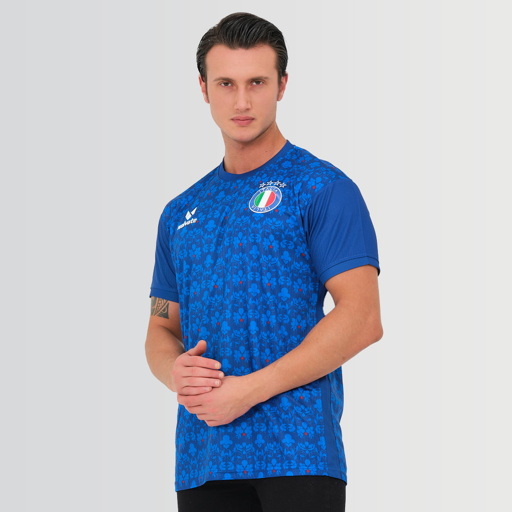Italy Legacy Football Jersey Blue (Wolvate) Kids Short Sleeve